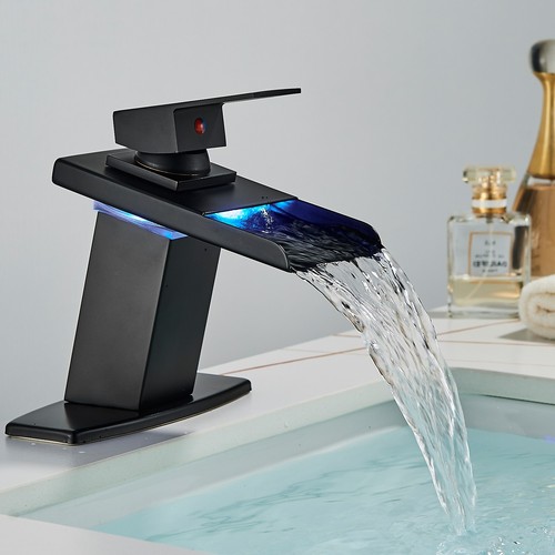 Black bathroom sink basin - black,